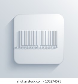 Vector light square icon. Eps10