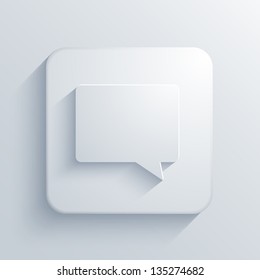 Vector light square icon. Eps10