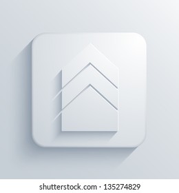 Vector light square icon. Eps10