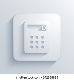Vector light square icon. Eps10