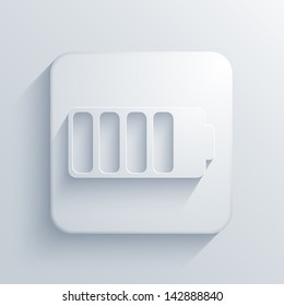 Vector light square icon. Eps10