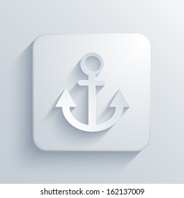 Vector light square icon. Eps10