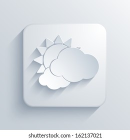 Vector light square icon. Eps10