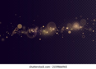 Vector light with star glitter. Magic effect. Background of light effects.Magic dust.