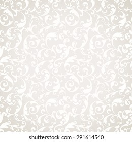 Vector light wedding background Seamless abstract pattern. Ornamental background with elegant pattern