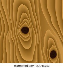 Vector light wood with snag background. Eps10