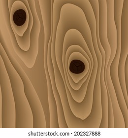 Vector light wood with snag background. Eps10
