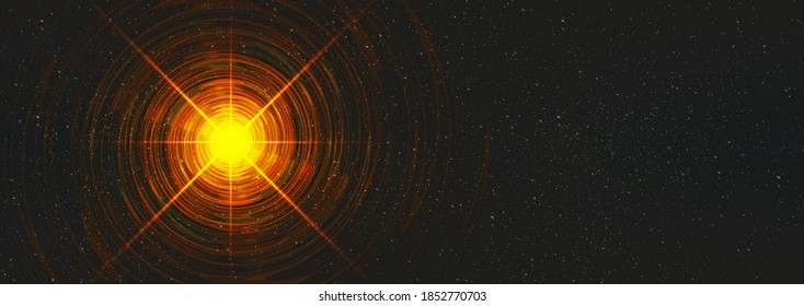 Vector Light Wormhole on Cosmic Universe background on interstellar Galaxy,Free Space For text.