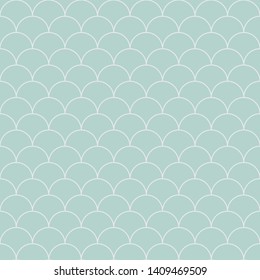 Vector light-blue pattern with shell ornament. Seamless texture