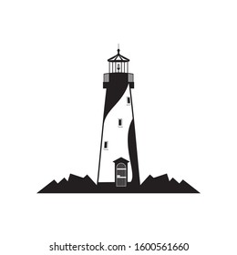 Vector of Lighthouse design isolated white background eps format