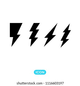 Vector lightning bolt flash. Symbol of Speed. Super hero sign