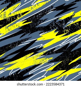 Vector lightning bolts signs Seamless Pattern. Repeating Background. Urban style modern  wallpaper  for boys