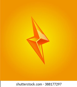Vector lightning caramel style