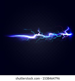 vector lightning flash on a dark background ,vector