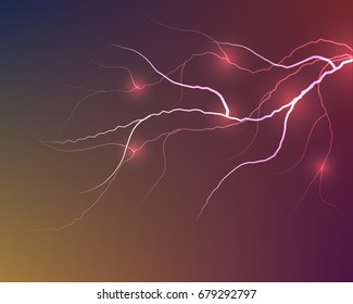 vector lightning flash strike background