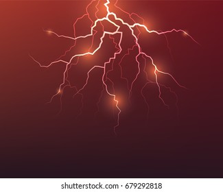 vector lightning flash strike background