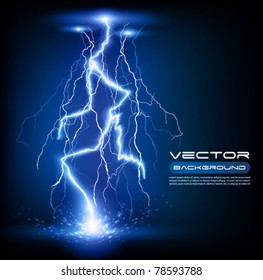 vector lightning flash strike background