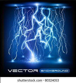 vector lightning flash strike background