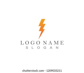 Vector lightning icon