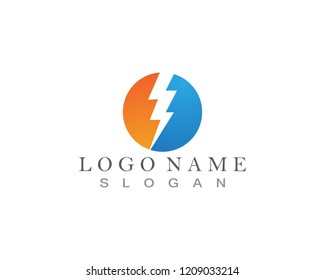 Vector lightning icon