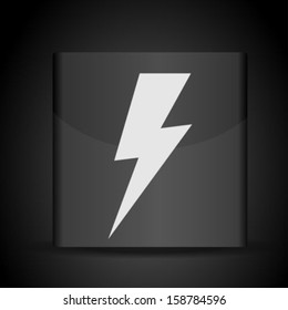 Vector lightning icon