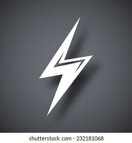 Vector lightning icon