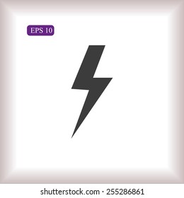 Vector lightning icon