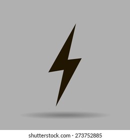 Vector lightning icon