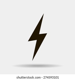 Vector lightning icon