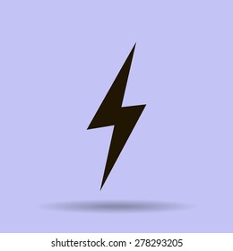 Vector lightning icon