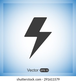 Vector lightning icon
