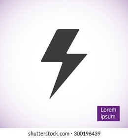 Vector lightning icon