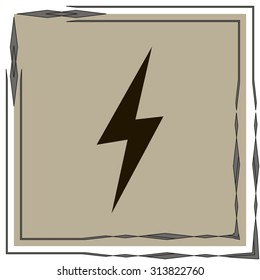 Vector lightning icon