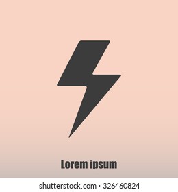 Vector lightning icon