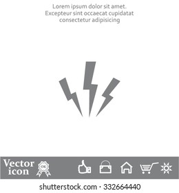 Vector lightning icon