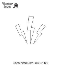 Vector lightning icon