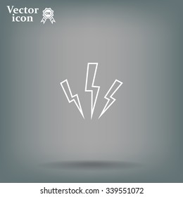 Vector lightning icon