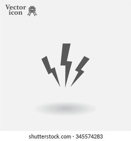 Vector lightning icon