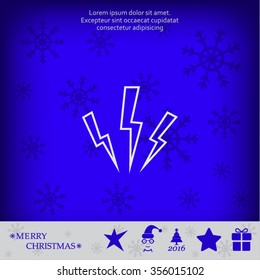 Vector lightning icon