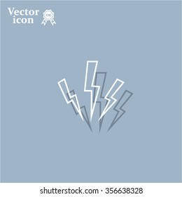 Vector lightning icon