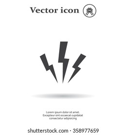 Vector lightning icon