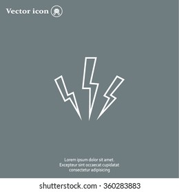 Vector lightning icon