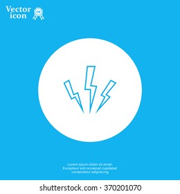 Vector lightning icon