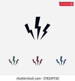 Vector lightning icon