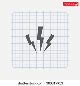 Vector lightning icon