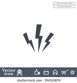 Vector lightning icon
