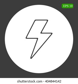Vector lightning icon
