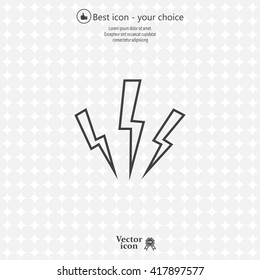 Vector lightning icon