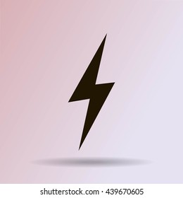 Vector lightning icon
