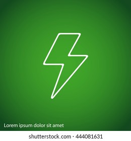 Vector lightning icon
